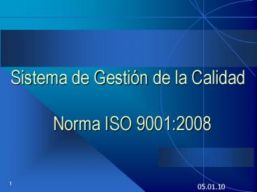 Presentacin SGA ISO 14000