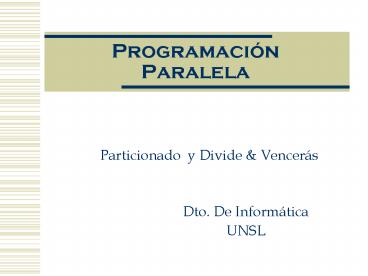 Programacin Paralela