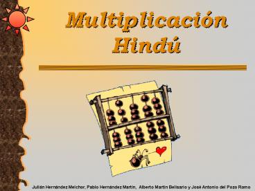 Multiplicacin Hind Siglo V