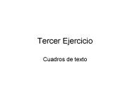 Tercer Ejercicio