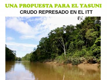 CRUDO REPRESADO EN EL ITT