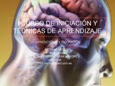 I CURSO DE INICIACIN Y TCNICAS DE APRENDIZAJE