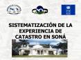 SISTEMATIZACIN DE LA EXPERIENCIA DE CATASTRO EN SON PowerPoint PPT Presentation