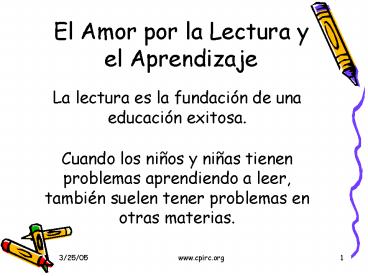 El Amor por la Lectura y el Aprendizaje