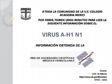VIRUS A-H1 N1