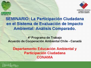 SEMINARIO: La Participaci