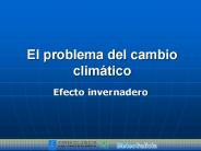 El problema del cambio clim
