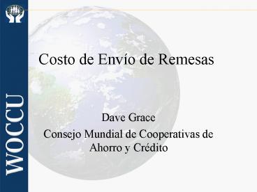 Costo de Envo de Remesas