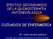 EFECTOS SECUNDARIOS DE LA QUIMIOTERAPIA ANTINEOPLASICA