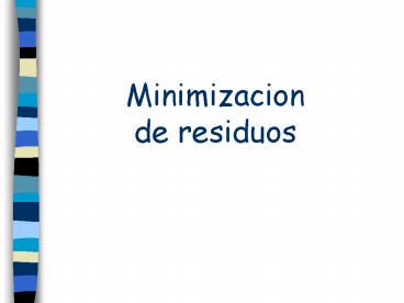 Recoleccin Diferenciada y Reciclaje