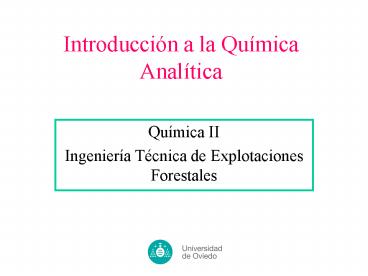 Introduccin a la Qumica Analtica