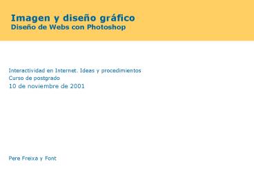 Interactividad en Internet' Ideas y procedimientos