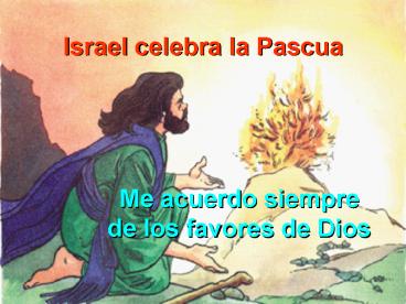 Israel celebra la Pascua
