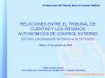 RELACIONES ENTRE EL TRIBUNAL DE CUENTAS Y LOS  PowerPoint PPT Presentation