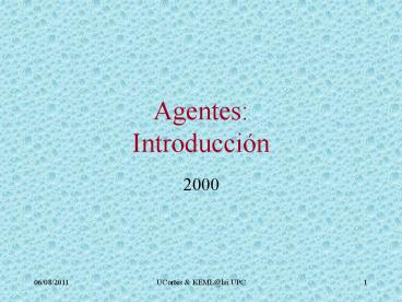 Agentes: Introducci