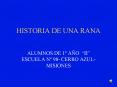 HISTORIA DE UNA RANA PowerPoint PPT Presentation