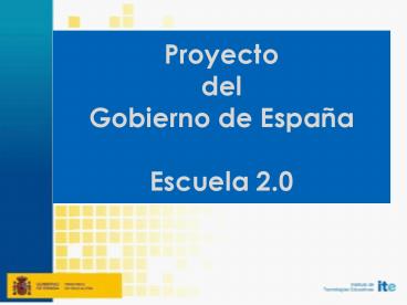 Proyecto del Gobierno de Espa