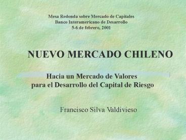 Desafos de la Regulacin de Mercado'