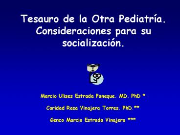 Tesauro de la Otra Pediatr