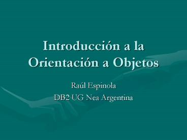 Introduccin a la Orientacin a Objetos