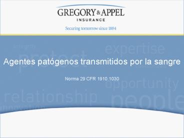 Norma 29 CFR 1910.1030