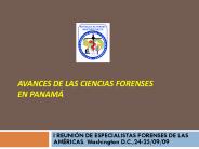 AVANCES DE LAS CIENCIAS FORENSES EN PANAM