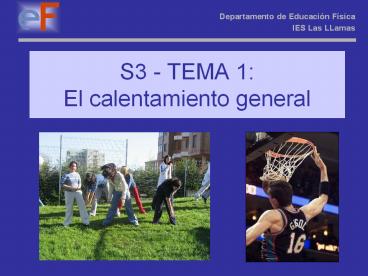 S3 TEMA 1: El calentamiento general