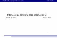 Interfaces de scripting para librer