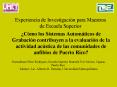 Experiencia de Investigacin para Maestros de Escuela Superior PowerPoint PPT Presentation