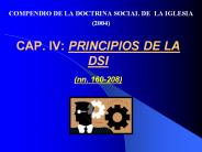 CAP. IV: PRINCIPIOS DE LA DSI  (nn. 160-208)