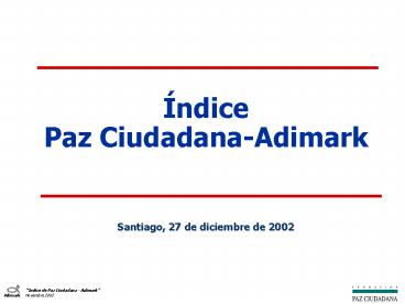 Indice de Temor Ciudadano ITC