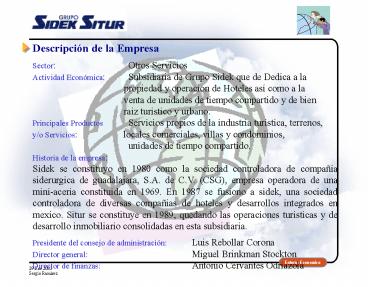 Descripcin de la Empresa