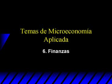 Temas de Microeconoma Aplicada