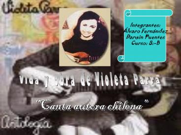 Canta autora chilena