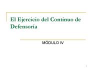El Ejercicio del Continuo de Defensora