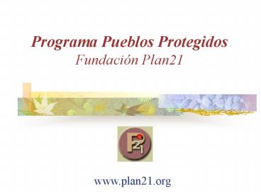 Programa Pueblos Protegidos Fundaci