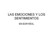 LAS EMOCIONES Y LOS SENTIMIENTOS