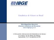 Estadsticas de gnero en Brasil