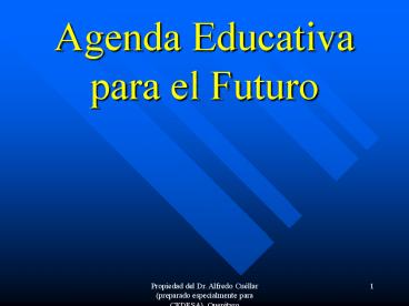 Agenda Educativa para el Futuro