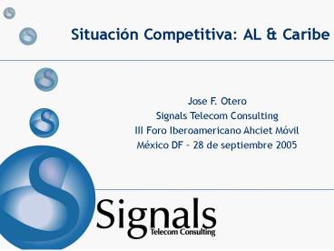 Situacin Competitiva: AL