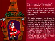 Estimado "Santa":