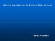 Hacia una clasificaci