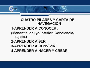 CUATRO PILARES Y CARTA DE NAVEGACIN