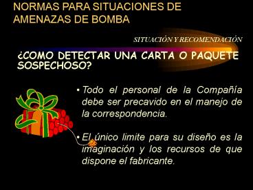 SITUACIN Y RECOMENDACIN