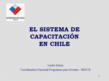 EL SISTEMA DE CAPACITACIN EN CHILE
