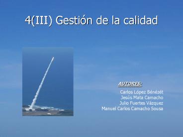 4III Gestin de la calidad