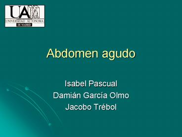 Abdomen agudo