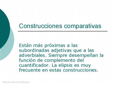 Construcciones comparativas