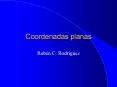 Coordenadas planas PowerPoint PPT Presentation