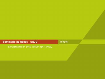 Seminario de Redes UNJU